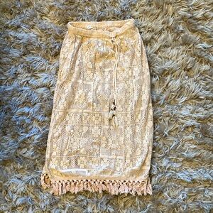 Aerie Floral Lace Swim Cover-Up